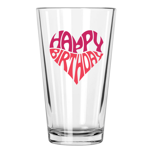 Happy Birthday Love Beer Glass