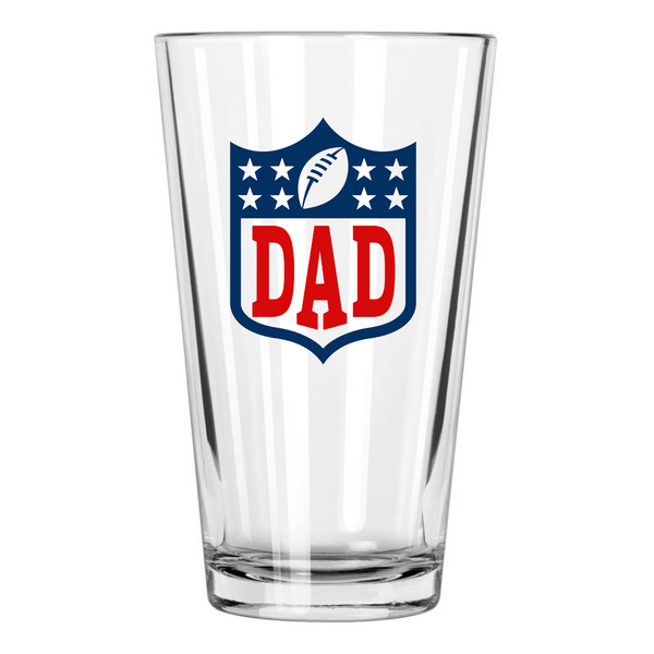 Football Dad Beer Glass
