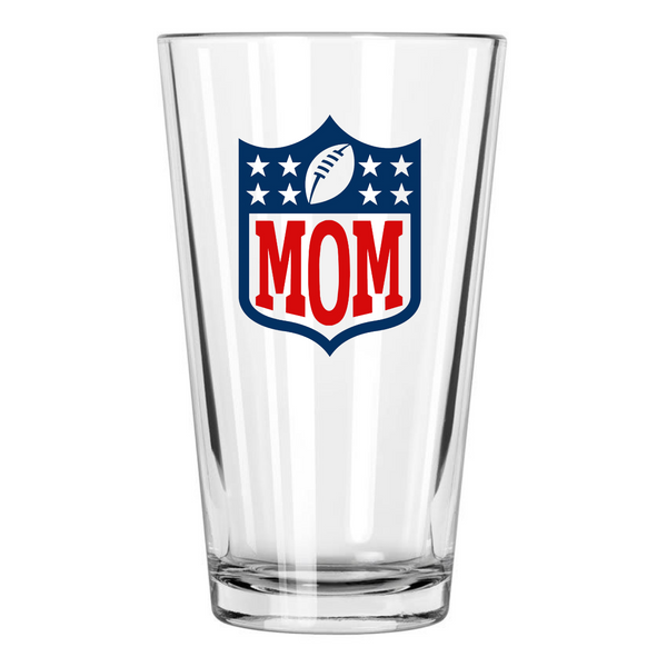 Football Mom Beer Glass